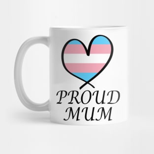 Proud Mum LGBT Gay Pride Month Transgender Flag Mug